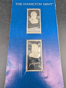 The Hamilton Mint Presidential Silver Bars - James Monroe & Zachary Taylor (Lot of 2)