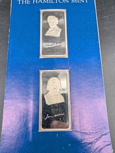 The Hamilton Mint Franklin Pierce & James Madison Presidential Bars (Lot of 2)