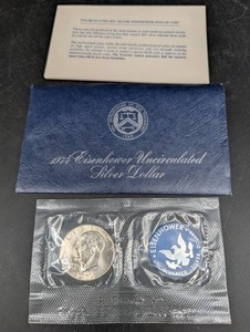 1974 Eisenhower Uncirculated 40% Silver Dollar