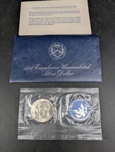 1974 Eisenhower Uncirculated 40% Silver Dollar