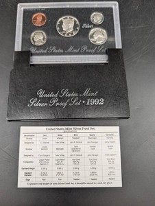 1992 United States Mint Silver Proof Set