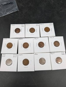 Lincoln Wheat Cent Collection - 11 Coins