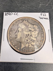 1890-CC Morgan Silver Dollar