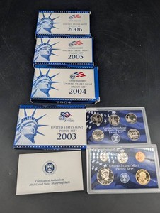 United States Mint Proof Sets 2003-2006 (Lot of 4)