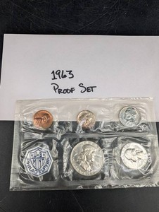Vintage 1963 U.S. Proof Coin Set - 5-Piece Set