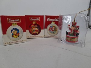 Vintage Campbells Collectors Edition Ornaments (Lot of 4)