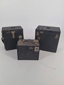 Vintage Box Camera Group - Ansco & Others (Lot of 3)