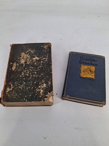Antique Swedish 1852 & Vintage German Textbooks Mixed Lot