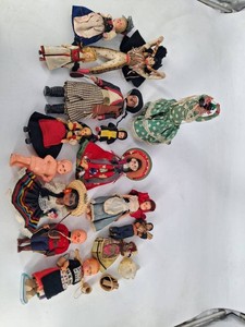 Vintage Assorted International & Costume Dolls Mixed Lot