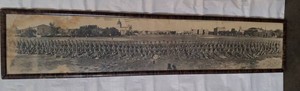 Antique 1917 U.S. Army Training Detachment Panoramic Photograph