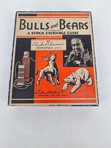 Vintage Bulls and Bears Stock Exchange Game Parker Brothers 1936