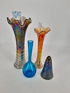 Art Glass Vases & Vessels Mixed Lot (Lot of 5)
