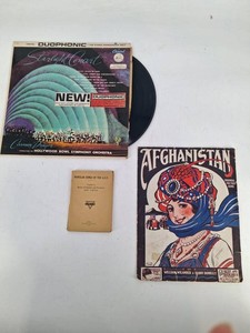 Antique & Vintage Music Mixed Lot - 1918 Booklet, Sheet Music & LP