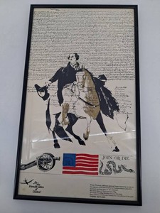 Vintage United Air Lines 1967 Thomas Jefferson Poster