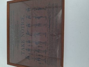 Framed Take Notice General Washington Recruiting Poster