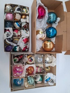 Glass Christmas Ornament Collection - Assorted Colors & Styles
