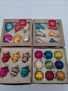 Shiny Brite Glass Christmas Ornaments Assortment (Lot of 27)