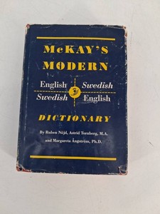 Vintage McKays Modern English-Swedish Dictionary 1965