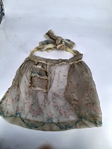 Vintage Floral Lace-Trimmed Apron