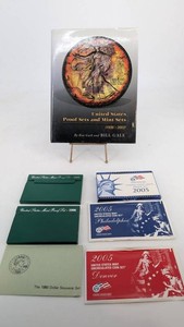 United States Mint & Proof Set Mixed Lot With Reference Book
