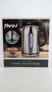 Parini Stainless Steel Cordless Electric Kettle 7.2-Cup