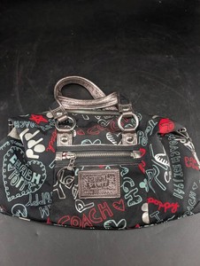 Coach Poppy Multicolor Graffiti Shoulder Bag