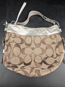 Coach Signature Monogram Shoulder Bag No. 10040-12657