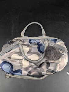 Coach Signature Pattern Structured Handbag