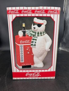 Coca-Cola Polar Bear Ice Cold Cookie Jar 13 in