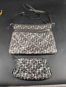 Coach Signature Crossbody Bag & Wristlet (Lot of 2)