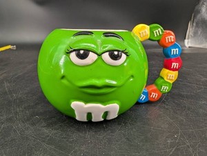 Vintage M&ms Green Character Candy Dish