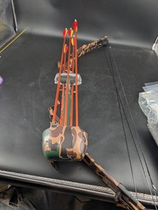 Camouflage Compound Bow With Arrows