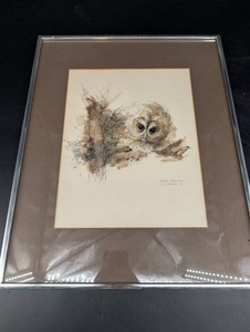 Mark Stagg Framed Owl Print