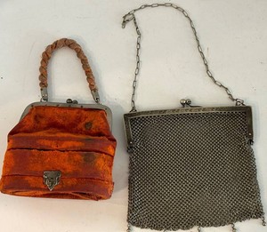 Vintage Art Deco Mesh & Velvet Ladies Purses