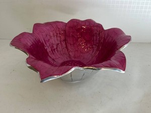Julia Knight Pink Floral Lilly Serving Bowl