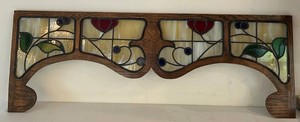 Decorative Stained Glass Wood Panel - 45 W X 16 H