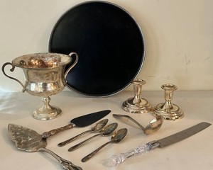 Gorham Newport Tray & Rogers Community Silver Mixed Lot