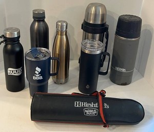 RUUD, Thermos & Assorted Drinkware With Hirshfields Case (Lot of 8)