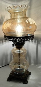 Decorative Electric Oil-Lamp-Style Table Lamp - 18 in