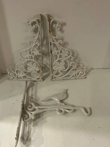Decorative Bell & Ornate Floral Brackets - 3-Piece Mixed Lot