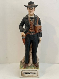 Jesse James American Porcelain Figurine McCormick Distilling Porcelain
