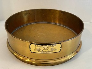 Vintage Solid Brass Dual Manufacturing U.S. Standard Sieve No. 30 ASTM E-11