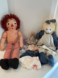 Vintage Rag Doll, Cloth Dolls, Clothing & Accessories Mixed Lot