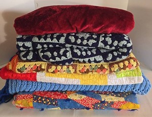 Vintage Quilts & Crocheted Afghans - Group of 6