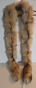 Vintage Fox 94in Fur Stole  Collar - Needs Repair