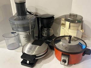 Vintage Kitchen Appliance Mixed Lot - Breville, Cuisinart, Panasonic & More