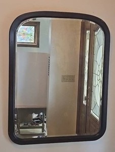 Vintage Framed Mirror With Beveled Edge - 32-12 X 42 in
