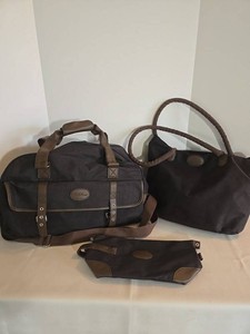 Bella Rasso 3-Piece Travel Bag Set - Carry-On, Tote & Pouch