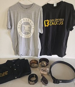 NRA, Gun Owners Caucus Apparel & Belts Mixed Lot