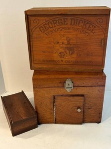 Vintage Beckman pH Meter Cabinet - George Dickel Whiskey Graphic